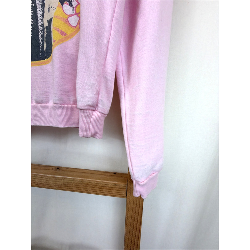 NWT Recycled Karma Pink Janis Joplin Screen Print Fleece Top #1408 Size XS - Picture 4 of 7